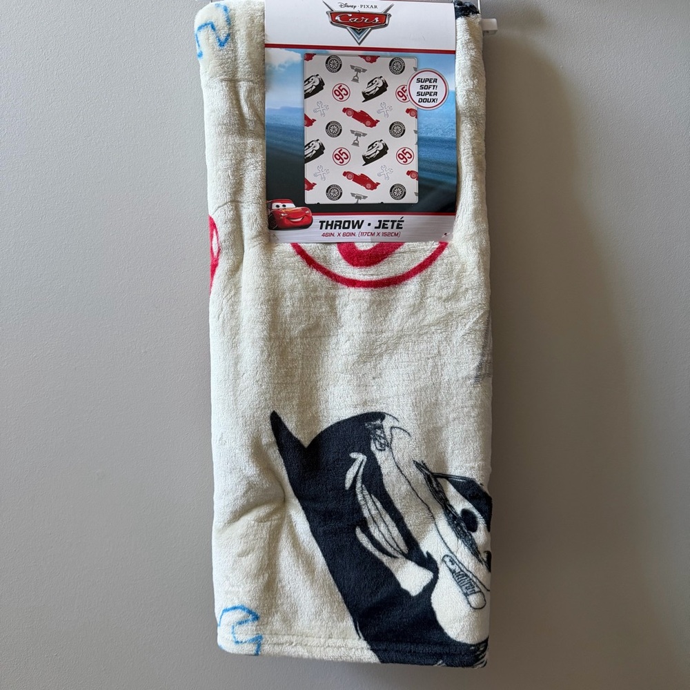 Disney Cars Blanket NEW PRINT Plush Throw Pixar Nap Back to School Kachow LMQ